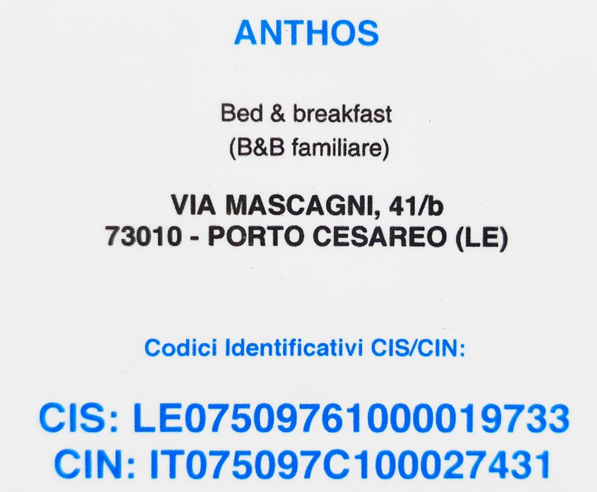 Bed and Breakfast Bed Anthos Порто-Чезарео Екстер'єр фото